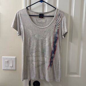 Ladies Harley Davidson graphic tee. Size L.